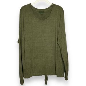 Barefoot Dreams Cozychic Ultra Lite Knit Slouchy Knit Pullover Sweater Sz XL